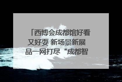 西博会成都馆好看又好耍 新场景新展品一网打尽“成都智造”｜西博视界